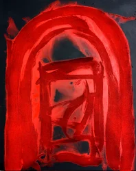 Doorway to Secrets, 2018 (sand og akryl på lærred)
