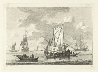 Havlandskab med forskellige skibe Forskellige skibe på vandet (serietitel)