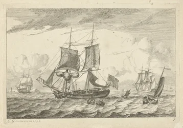 Sejlskibe på turbulent vand Forskellige skibe (serietitel)