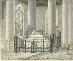Begravelsesmonument over Catharina Alida van der Dussen, i en kirke i Culemborg