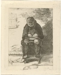 Tegner i et interiør