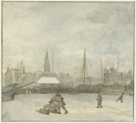 Vinterudsigt i Amsterdam