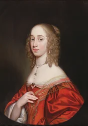 Portræt af en adelskvinde, halvfigur, 1649
