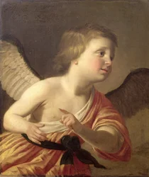 Portræt af den unge prins Maurice af Bøhmen (1620-53) som Amor