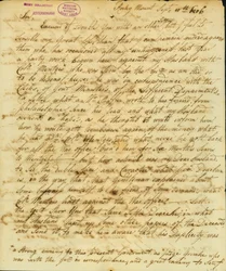 Brev underskrevet Gertrude Joan Senf, Rocky Mount, til Thomas Jefferson, 11. september 1806