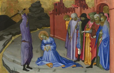 Halshugningen af Saint Margaret, ca. 1409 (ægtempera på poppel)