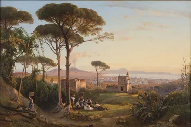 Napoli set fra La Conocchia, 1844.