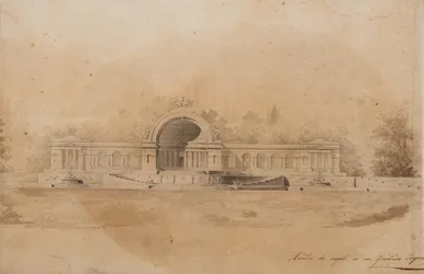 Studie af en arkade for Tsarskoye Selo