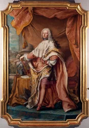 Portræt af genernes doge Gian Francesco II Brignole Sale (Brignole-Sale) (1695-1748) Maleri af Jacopo (o Giacomo) Antonio Boni (1688-1766) 1747-1748 Søn. 266x179 cm Strada, Musei (ex di Røde Palads)