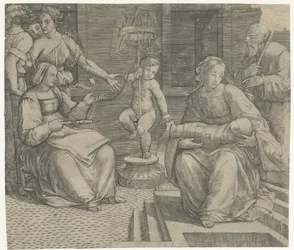Hellig Familie med Elisabeth og Johannes Døberen