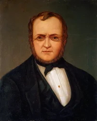 Portræt af den italienske politiker Camillo Benso greve af Cavour (1810-1861) Maleri af Giacomo Ulisse Borzino (1800-tallet) 1800-tallet søn. 60x48,5 cm Gener, Museo del Risorgimento, inv. 734