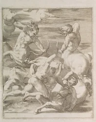 Slaget mellem Hercules og Kentaurer, 1527