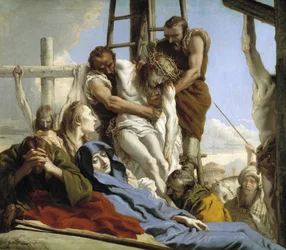 La Descente de Croix - Nedstigningen fra korset - Tiepolo, Giandomenico (1727-1804) - 1772 - Olie på lærred - 124x144 - Museo del Prado, Madrid La Descente de Croix