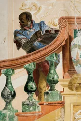 Maurisk tjener med en bakke, fra rummet med karnevalsscener i Foresteria, 1757