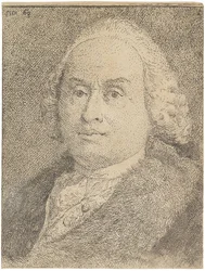 Portræt af Giovanni Battista Tiepolo 1696-1770, 1770.