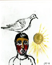 Homecoming III, 2017, (olie på papir)