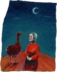 My Goose, 2004, (olie på papir)