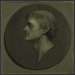 Thomas Jefferson (Medaljonportrættet), 1805 (olie og æg på papir lagt på lærred)