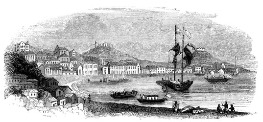 Udsigt over Macao, 1847