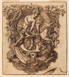 Ornamental design til bogstavet B
