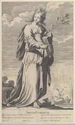 Cimmerian Sibyl, ca. 1635. Skaber: Gilles Rousselet, Abraham Bosse.