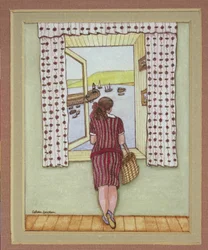 Harbour View, 1986 (akvarel på papir)