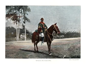 Kvæghyrde, Rio Grande do Sul, Brasilien, 1800-tallet