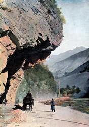 Rock tæt på landsbyen Annaour, c1890