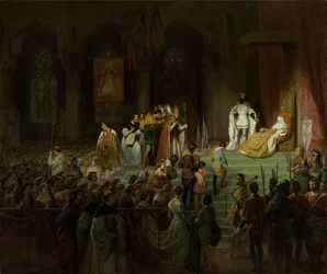 Kroningen af den døde Inês de Castro i Coimbras katedral, 1827-1828.
