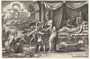 Allegori af fødsel, 1558.