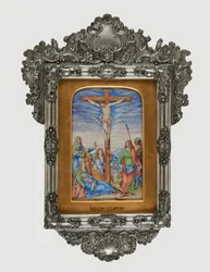 Korsfæstelse, ca. 1572 (tempera på pergament)