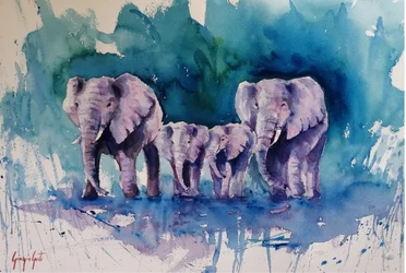 Den Blå Elefant-familie