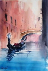 Gondoltur i Venedig