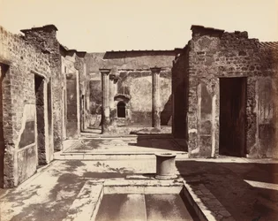 Casa del Poeta Tragico, Pompei (Den tragiske digters hus, Pompeji),ca. 1870 (foto)