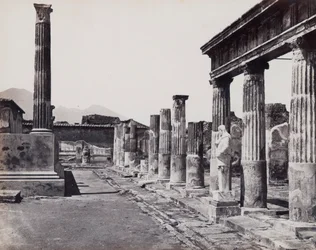 Den østlige søjlegang af Venus Pompeiianas tempel i Pompeji