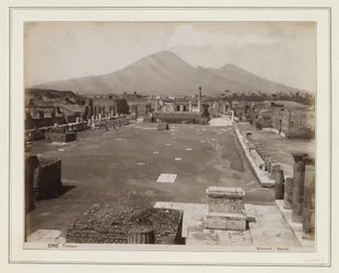 Udsigt over forum i Pompeji