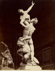 Bortførelsen af sabinerinderne af Giovanni Bologna, Firenze