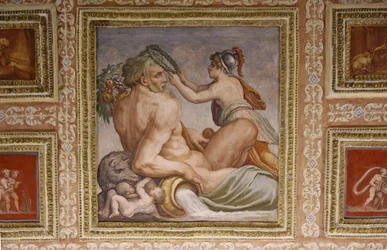 Ceres ammende Triptolemus, detalje af Altoviti loftet, 1553 fresco