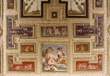 Ceres ammende Triptolemus, detalje af Altoviti loftet, 1553 fresco