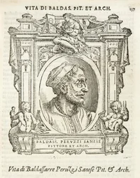 Milano, Biblioteca Braidense, Vite de piv excellent, Giorgio Vasari 1568, Baldassarre Peruzzi