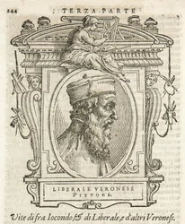 Milano, Biblioteca Braidense, Vite de piv excellent, Giorgio Vasari 1568, Liberal af Jacopo da Verona
