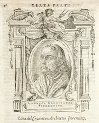Milano, Biblioteca Braidense, Vite de piv excellent, Giorgio Vasari 1568, Simone kaldet den florentinske krønikearkitekt