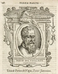Milano, Braidense-biblioteket, Vite de piv excellent, Giorgio Vasari 1568, Perin del Vaga