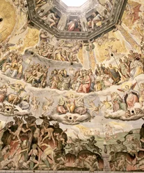 The Last Judgement, detalje fra domkirkens kuppel, 1572-79