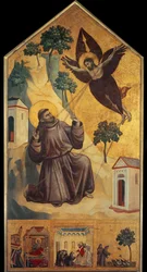 St. Frans Stigmata - Tempera på træ, ca. 1295-1300