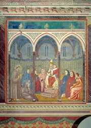 St. Frans prædiker for pave Honorius III, 1297-99