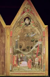 The Martyrdom of St. Paul, højre panel fra Stefaneschi Triptykon, ca. 1320 (tempera på panel)