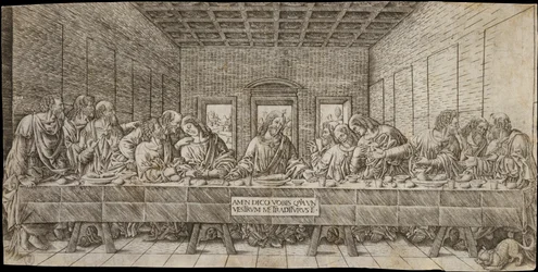 Den sidste nadver, med en spaniel, ca. 1500.