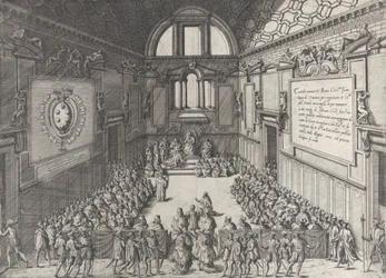 Audiens givet af pave Pius V til Cosimo I, hertug af Toscana, 1575-99.