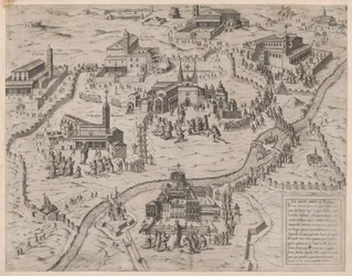 Mirror of Roman Magnificence: De syv kirker i Rom Le Sette Chiese di Roma, 1575., 1575.